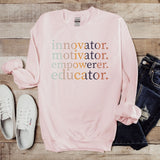 Innovator Motivator Empowerer Educator Teacher DTF Print