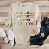 Innovator Motivator Empowerer Educator Teacher DTF Print