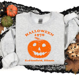 Distressed Halloween Pumpkin 1978 DTF Print