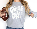 Distressed Game Day Football Screen Print LOW HEAT