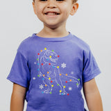 Christmas Dinosaur DTF Print