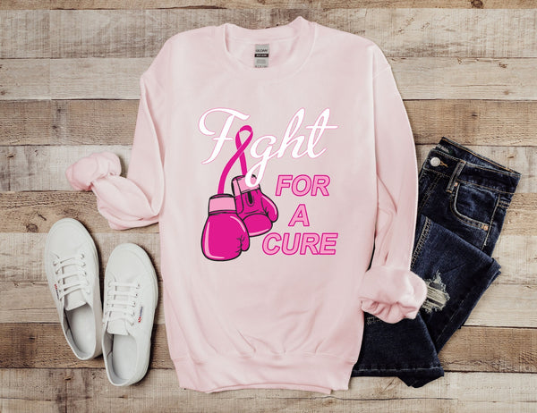 Fight for a Cure Breast Cancer Awareness Screen Print HIGH HEAT