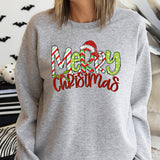 Merry Christmas Red Green DTF Print