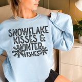Snowflake Kisses and Winter Wishes DTF Print