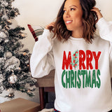 Merry Christmas Grunge Holly DTF Print