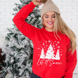 Let It Snow DTF Print