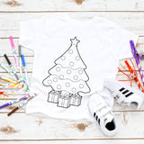 Christmas Tree Coloring DTF Print