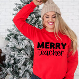 Merry Teacher DTF Print