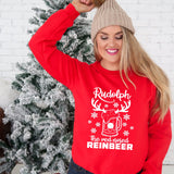Rudolph Red Nose Reinbeer Christmas DTF Print