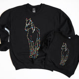 Christmas Horse Pony DTF Print