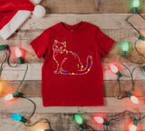 Christmas Cat Kitten Screen Print HIGH HEAT