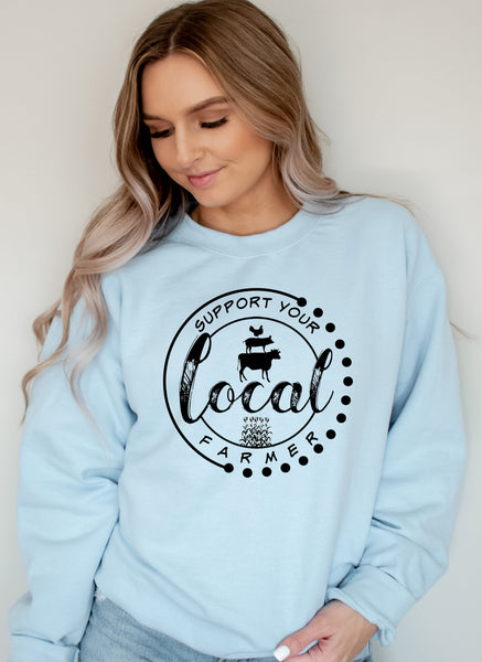 Support Your Local Farmer Screen Print LOW HEAT