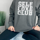 Self Love Club Distressed DTF Print