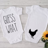 Guess What Chicken Butt Baby Toddler  Print LOW HEAT