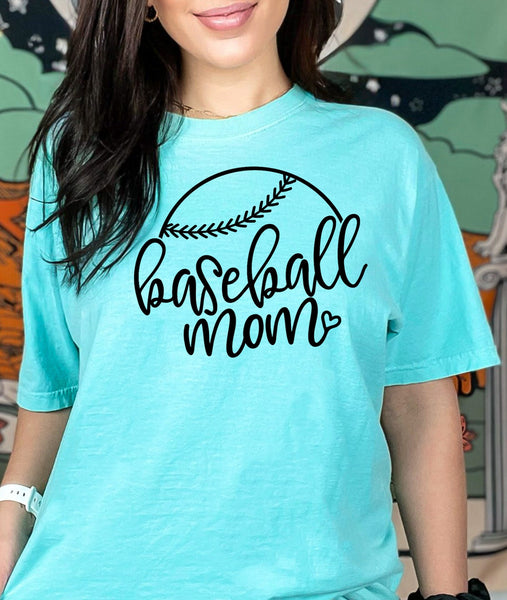 Baseball Mom Screen Print LOW HEAT