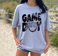 Grunge Game Day Baseball Screen Print LOW HEAT