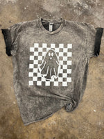 Checkered Ghost Mama Mini PUFF Screen Print