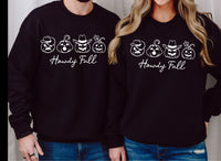 Howdy Fall Pumpkin Row Screen Print LOW HEAT