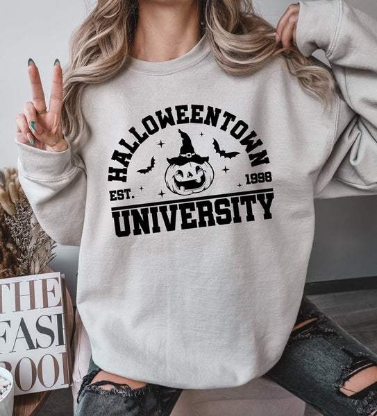 Halloween Town University Screen Print LOW HEAT