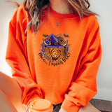 Moo I Mean Boo Halloween Highland Cow DTF