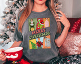 Retro Merry Christmas Screen Print HIGH HEAT