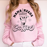 Mama Needs Coffee Distressed DTF Print