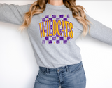 Distressed Wildcats Checker DTF Print